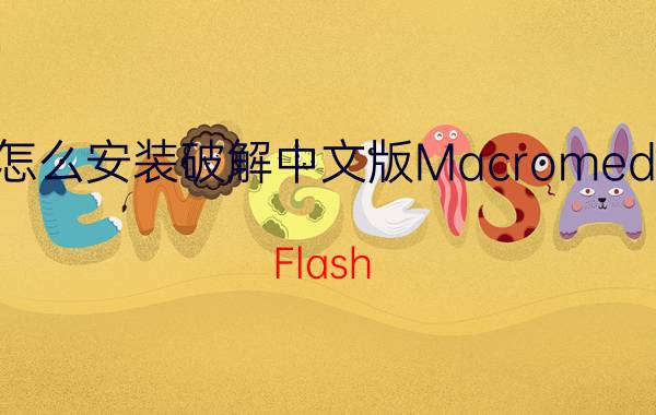 怎么安装破解中文版Macromedia（Flash 8.0 软件）